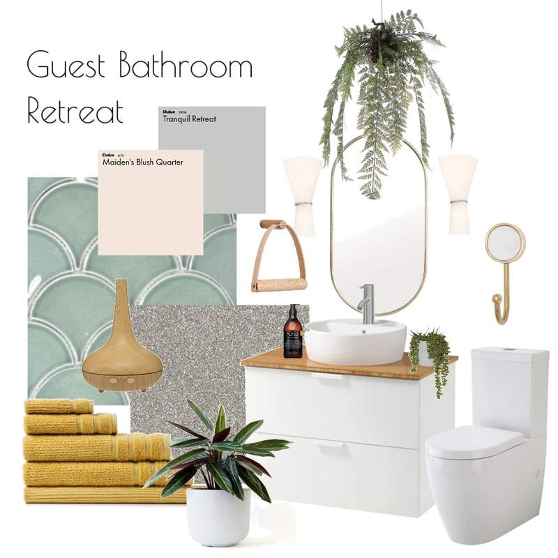 Guest Bathroom Mood Board by Hope Interior Styling on Style Sourcebook