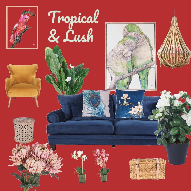 Tropical and lush Mood Board by monklit on Style Sourcebook