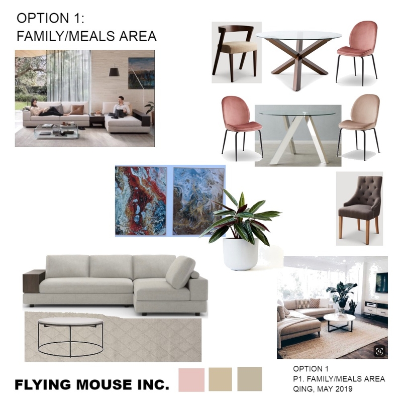 Opt 1- Family/Meals area Mood Board by Flyingmouse inc on Style Sourcebook