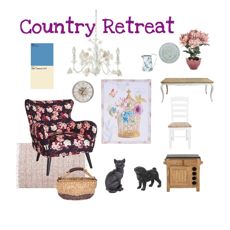 Country Retreat Mood Board by monklit on Style Sourcebook
