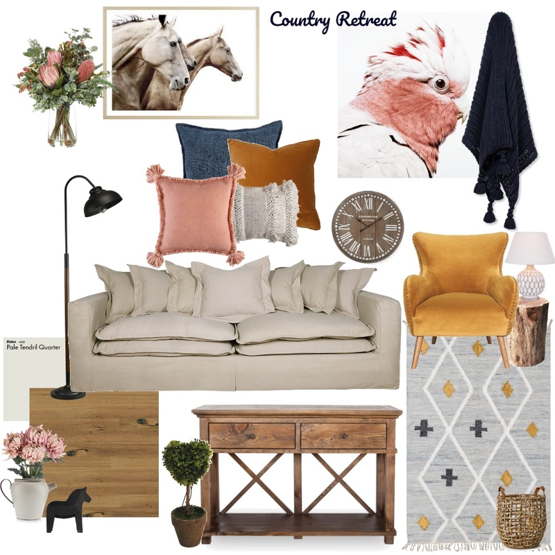 Country Retreat Mood Board by _rebekahevans on Style Sourcebook