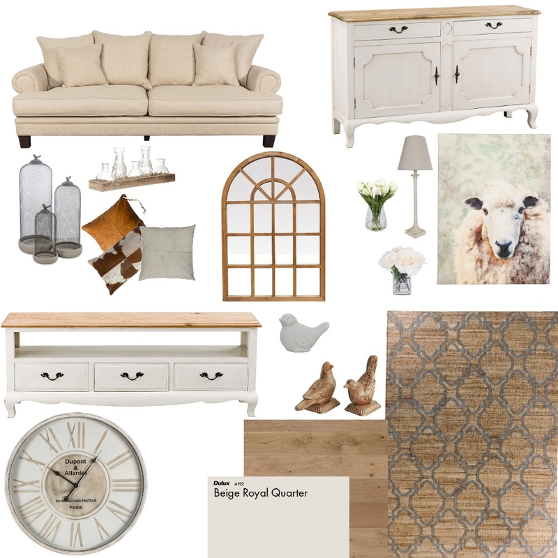 Country Retreat - Living Room Mood Board by kiarac15 on Style Sourcebook