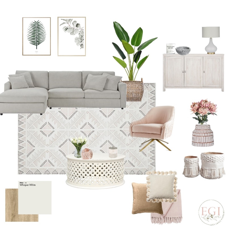 Contemporary Living Room Mood Board by Eliza Grace Interiors on Style Sourcebook