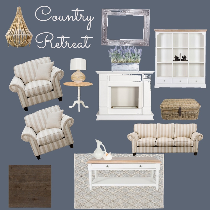 Country Retreat Mood Board by ange_han on Style Sourcebook