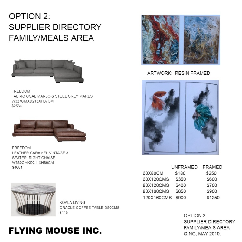 OPT 2- Fam/meals supplier Mood Board by Flyingmouse inc on Style Sourcebook