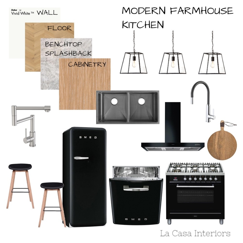 Modern Farmhouse Kitchen Mood Board by Casa & Co Interiors on Style Sourcebook