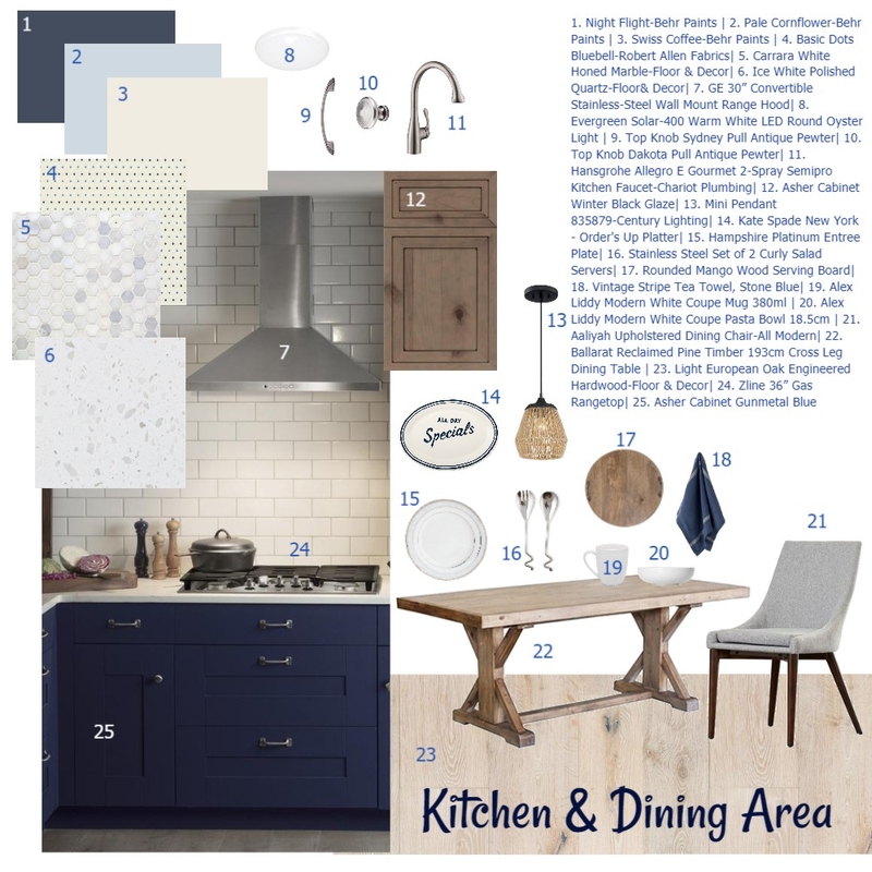 Modern Kitchen &amp; Dining Area Mood Board by KHirschi on Style Sourcebook
