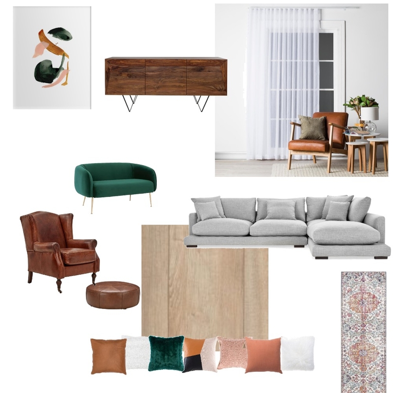 Mid Century Modern Living Area Mood Board by mariah.cooke on Style Sourcebook