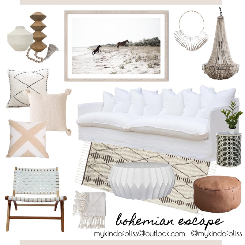 Bohemian Escape Mood Board by My Kind Of Bliss on Style Sourcebook