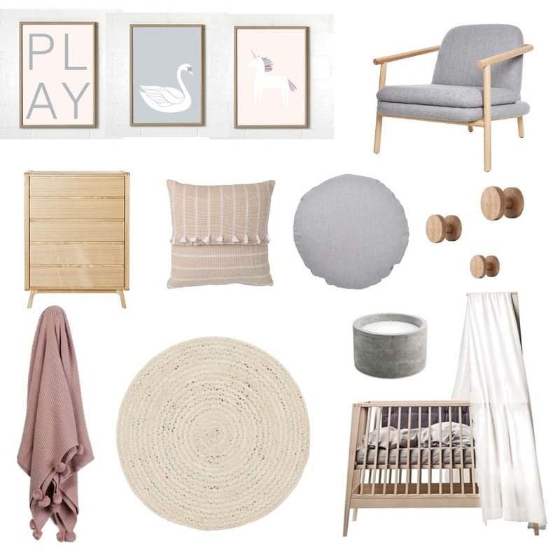 baby girl room Mood Board by Six Pieces Interior Design  Qualified Interior Designers, 3D and 2D Elevations on Style Sourcebook