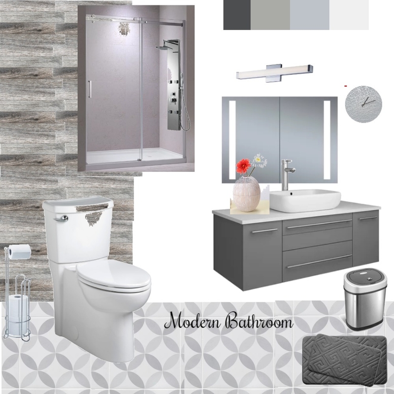 Modern Bathroom Mood Board by soniabhambri on Style Sourcebook