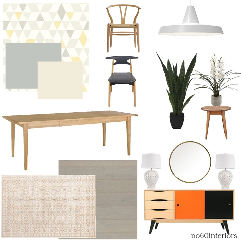 orange dining room Mood Board by RoisinMcloughlin on Style Sourcebook