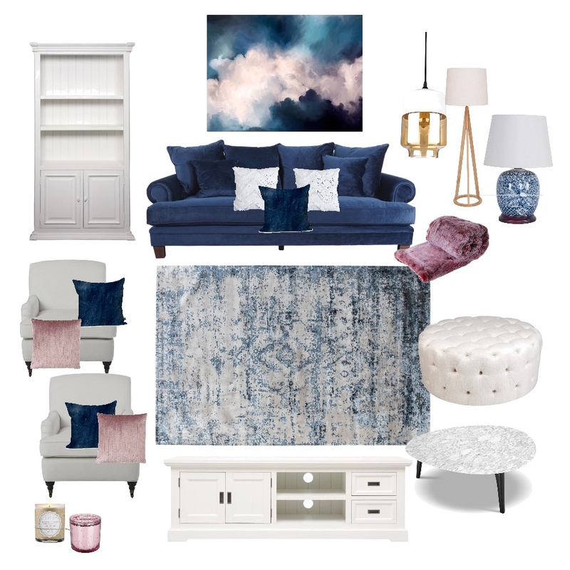 moody blues Mood Board by Retiremow on Style Sourcebook