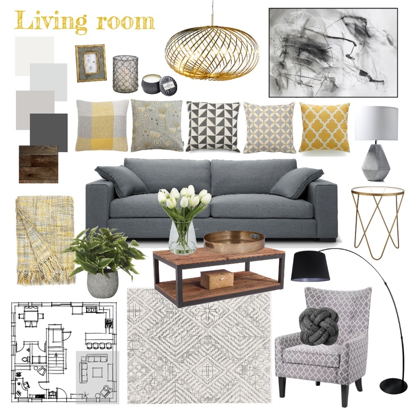 Living room Mood Board by Paloma on Style Sourcebook
