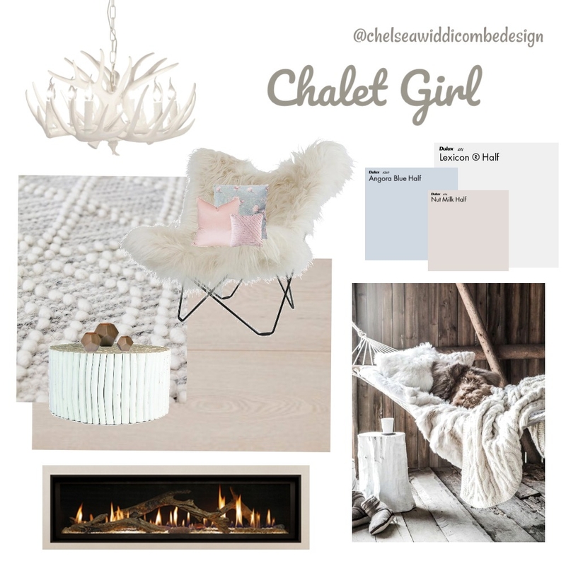 Chalet Girl Mood Board by Chelsea Widdicombe on Style Sourcebook
