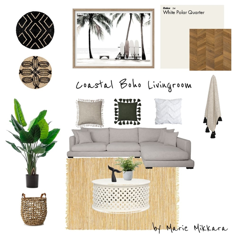 Coastal Boho Living Mood Board by teagank on Style Sourcebook