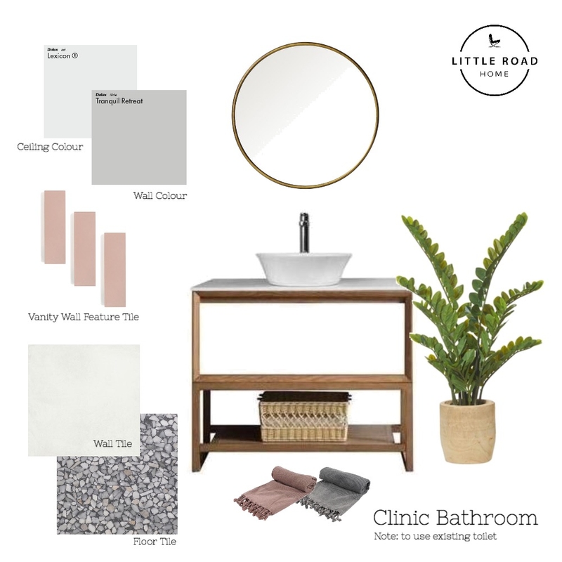 Clinic Bathroom Selections - Option 1 Mood Board by Little Road Studio on Style Sourcebook