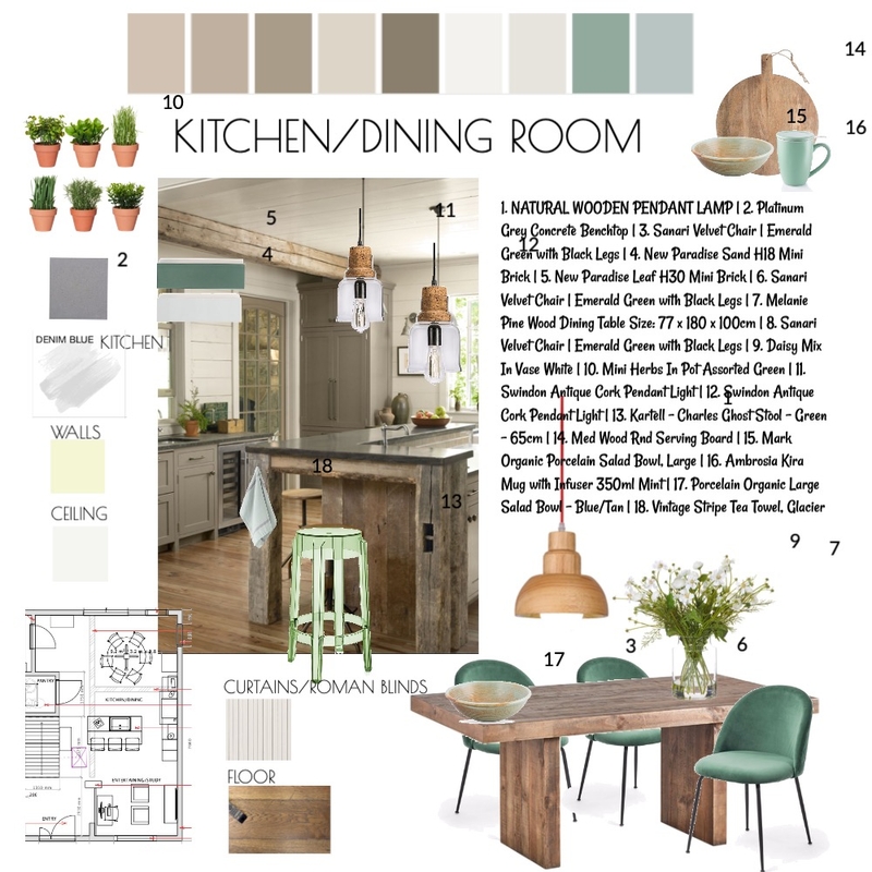 KITCHEN/DINING Mood Board by Annamarie on Style Sourcebook
