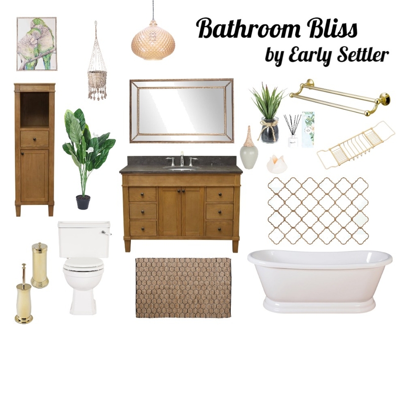 Bathroom Bliss Mood Board by JodieMazzei on Style Sourcebook