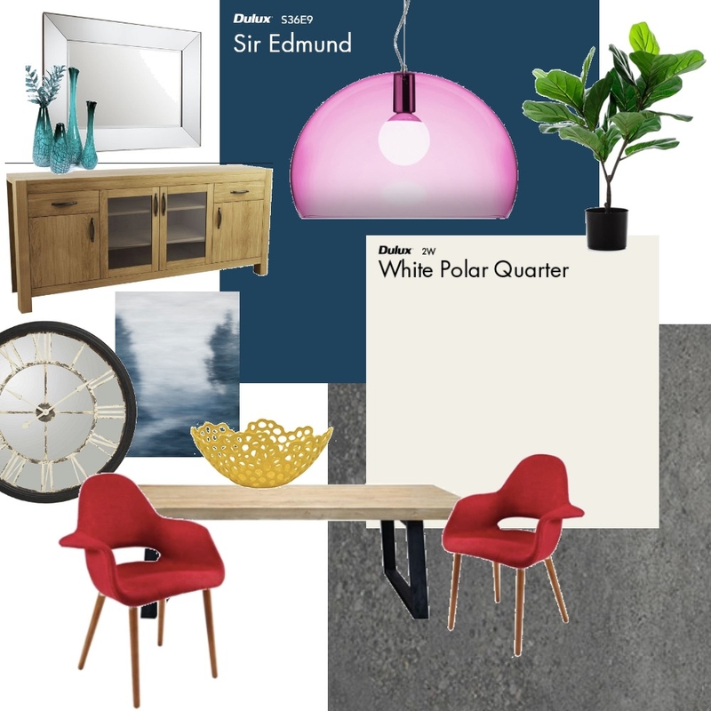Colorful modern dining room Mood Board by Annalisa on Style Sourcebook