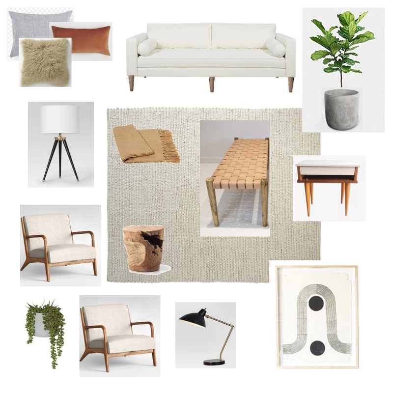 living room white sofa idea Mood Board by Annacoryn on Style Sourcebook