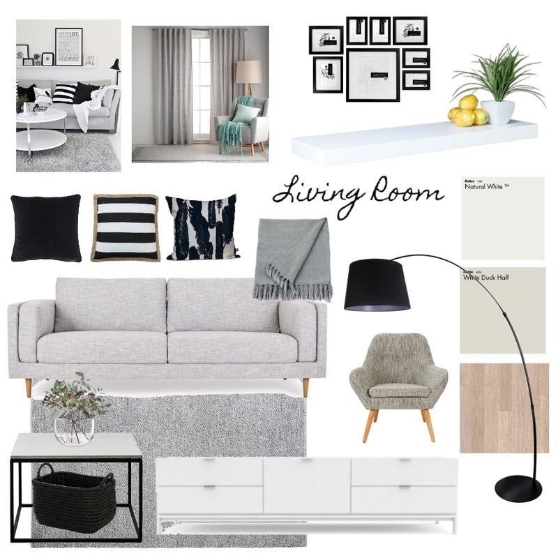 Achromatic Colour Scheme Mood Board by Marlitia on Style Sourcebook