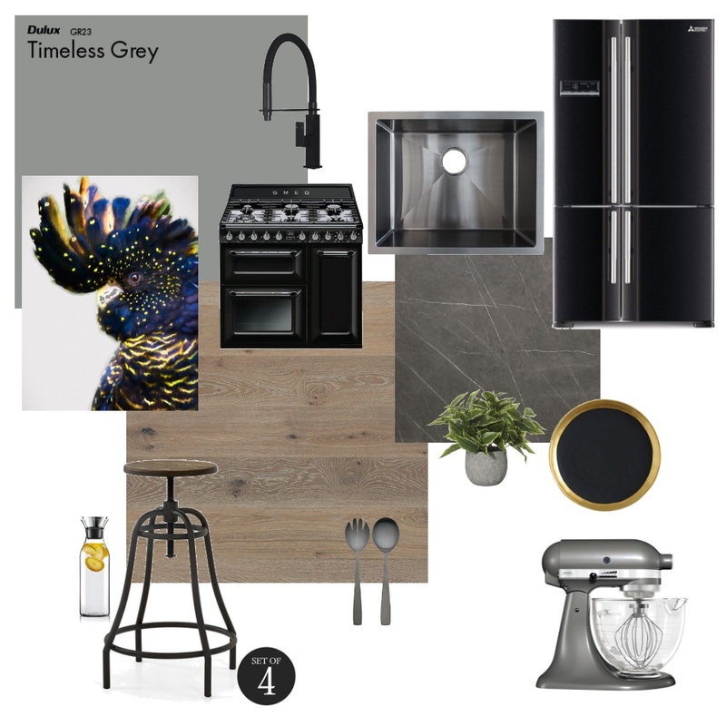 Soft Industrial Kitchen mood board Mood Board by saffy24 on Style Sourcebook
