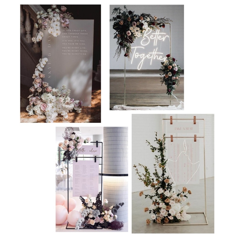 WEDDING signage florals Mood Board by BellaK on Style Sourcebook