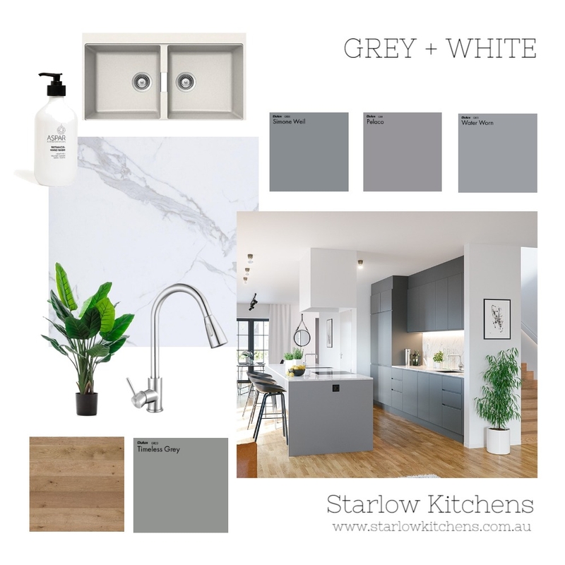 Grey &amp; White Mood Board by Eliza Nugent on Style Sourcebook