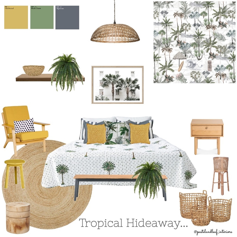 Tropical Hideaway Mood Board by Pastel and Leaf Interiors on Style Sourcebook
