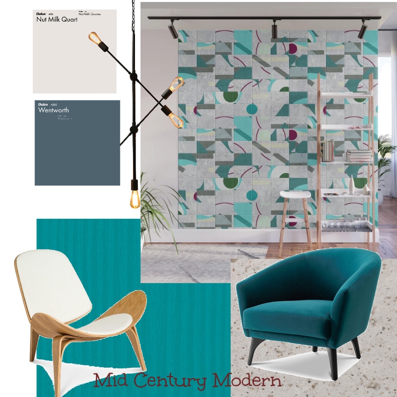 Mid Century Modern Mood Board by MarbleCloud on Style Sourcebook