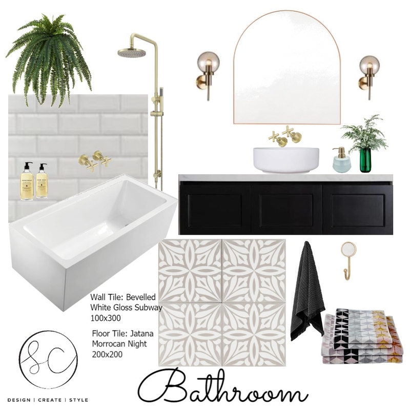 Bathroom Concept Mood Board by Sara Campbell on Style Sourcebook