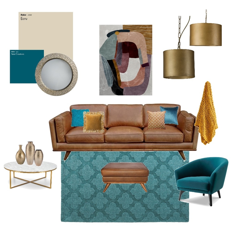 Modern Luxe Lounge Room Mood Board by TerriHeywood on Style Sourcebook