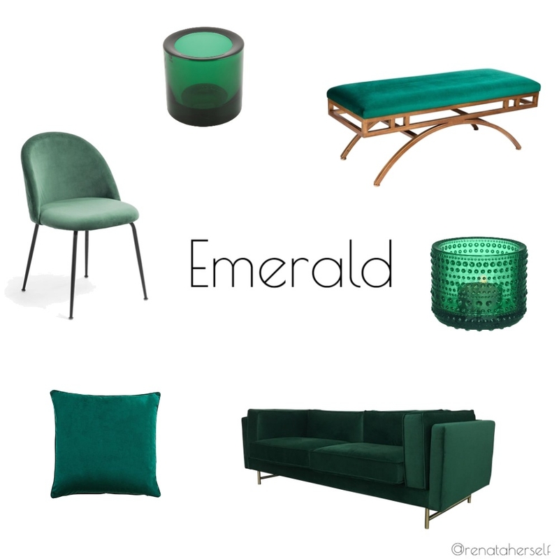 Emerald Mood Board by Renata on Style Sourcebook