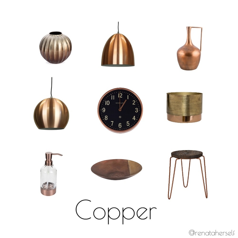 Copper Mood Board by Renata on Style Sourcebook