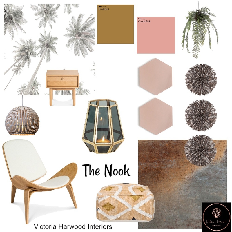 The Nook Mood Board by Victoria Harwood Interiors on Style Sourcebook