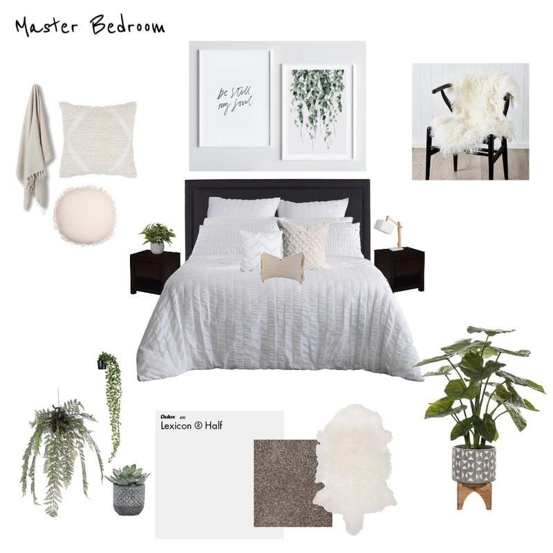 Master Bedroom Mood Board by Cedar &amp; Snø Interiors on Style Sourcebook