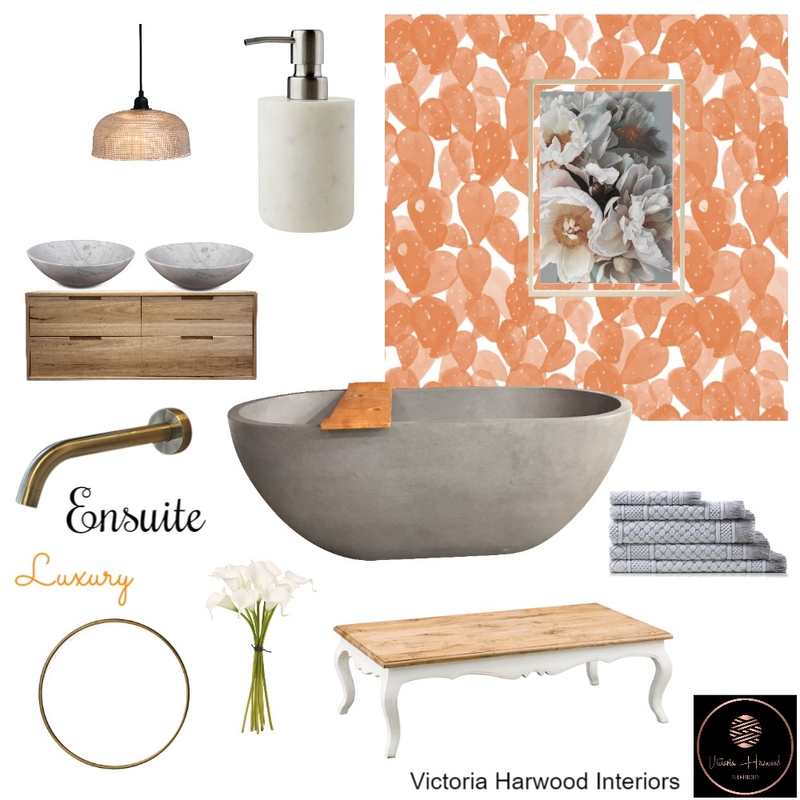 Ensuite Luxury Mood Board by Victoria Harwood Interiors on Style Sourcebook