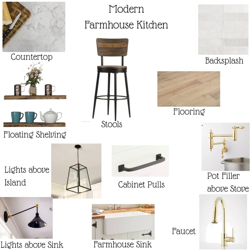 Modern Farmhouse Kitchen Mood Board by ctoldo12 on Style Sourcebook