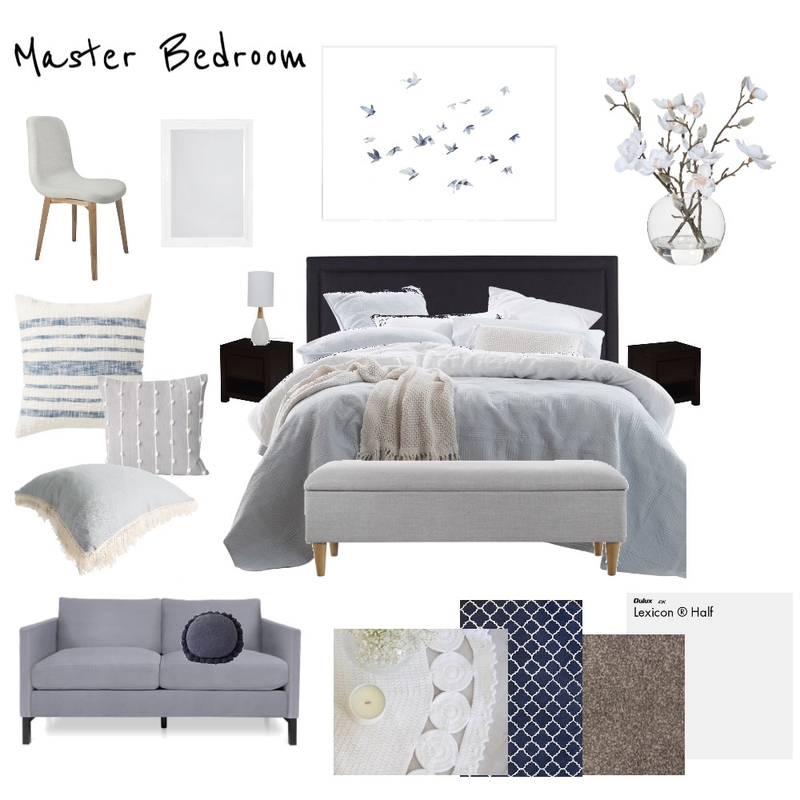 Master Bedroom - Coastal Mood Board by Cedar &amp; Snø Interiors on Style Sourcebook