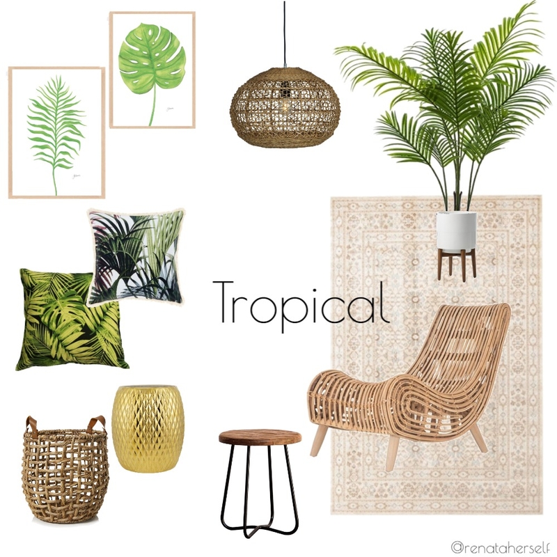 Tropical Mood Board by Renata on Style Sourcebook