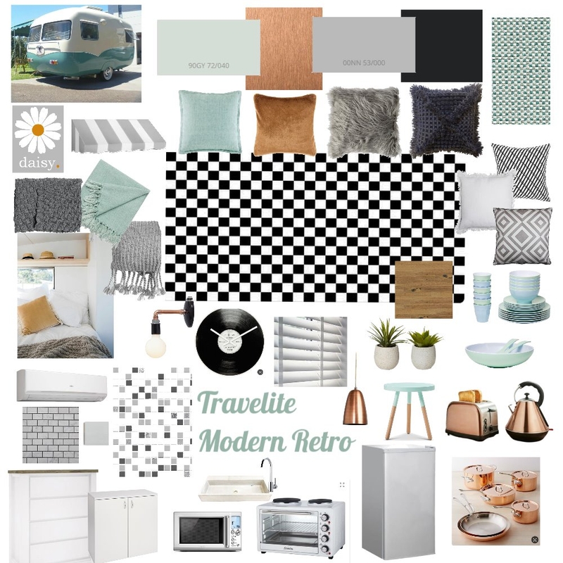 Retro Caravan Interior Mood Board by Elzabe on Style Sourcebook