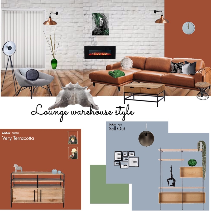 Warehouse lounge Mood Board by VisualStyle on Style Sourcebook