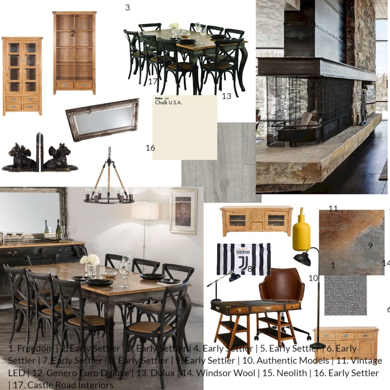 3 Mood Board living+semineu+birou Mood Board by ancasebok on Style Sourcebook