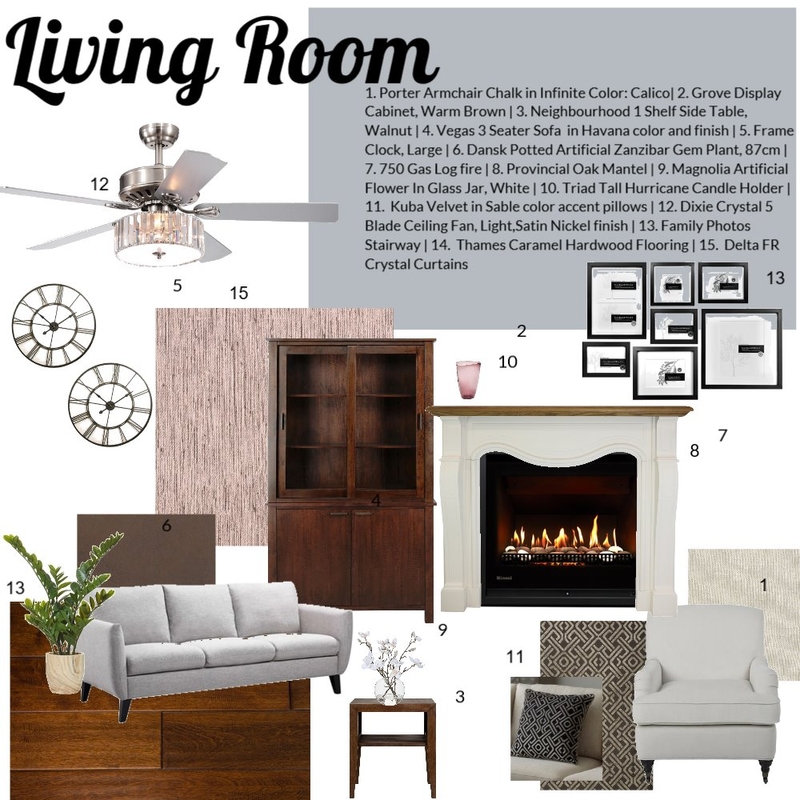 Living Room Assignment 9 Mood Board by JessicaQuinn on Style Sourcebook
