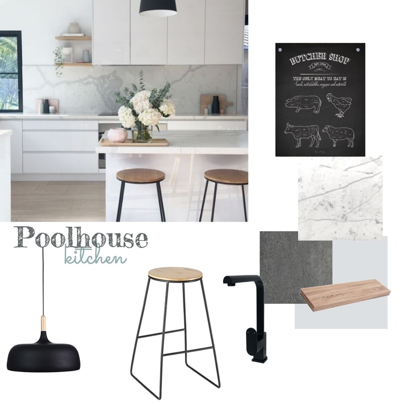 Pool house kitchen 2 Mood Board by littlemissapple on Style Sourcebook
