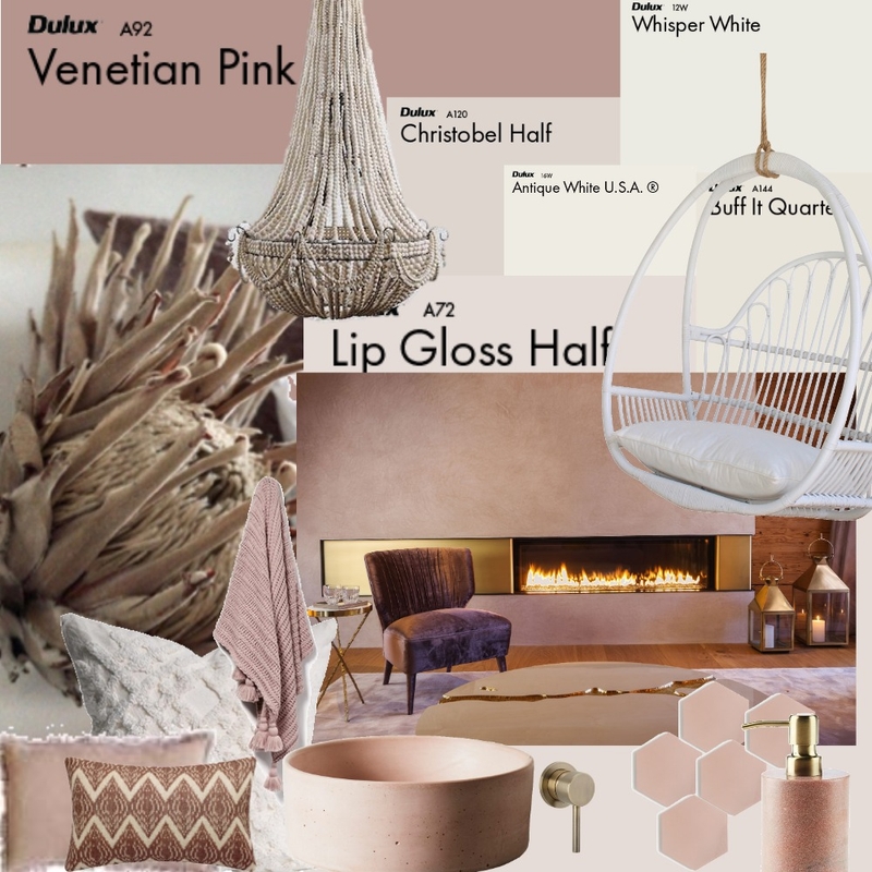 Monochrome Blush Mood Board by Oleander & Finch Interiors on Style Sourcebook