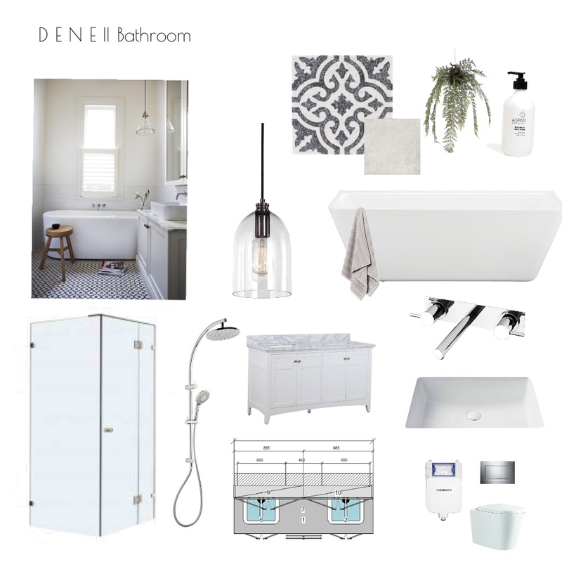 Dene Bathroom Mood Board by Mkinteriorstyling@gmail.com on Style Sourcebook