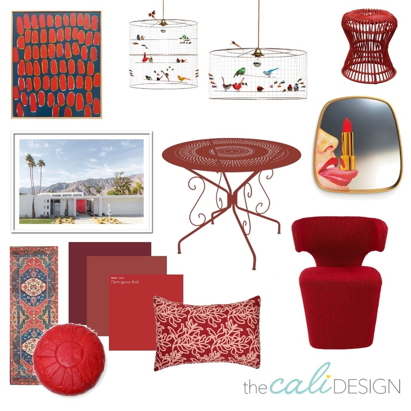 Red Mood Board by The Cali Design  on Style Sourcebook