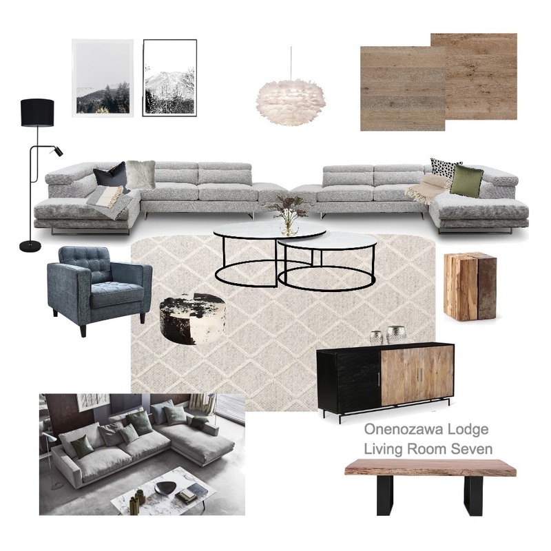 Onenozawa Lodge Living Room Seven Mood Board by aliceandloan on Style Sourcebook